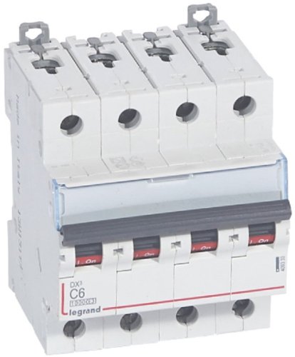 Выключатель автоматический Legrand DX3-E 10000 4п 6А C 16кА картинка